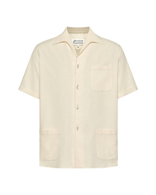 Maison Margiela White Short-Sleeve Shirt for men