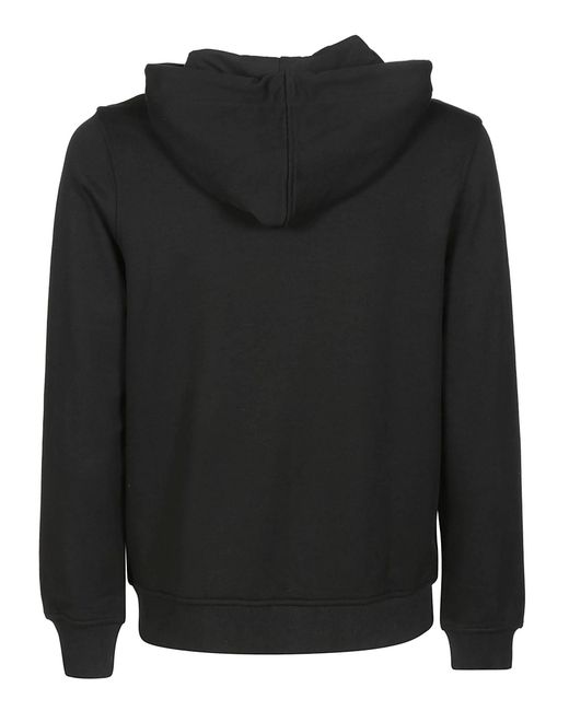K-Way Black Hooded Casual Jacket for men