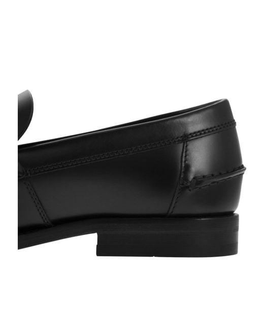 Tod's Black Double T Slip-On Loafers for men