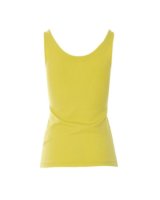 Auralee Yellow Sleeveless Vest