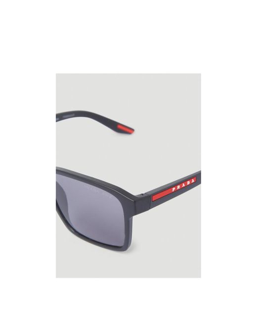 Prada Linea Rossa White Geometric Frame Sunglasses for men
