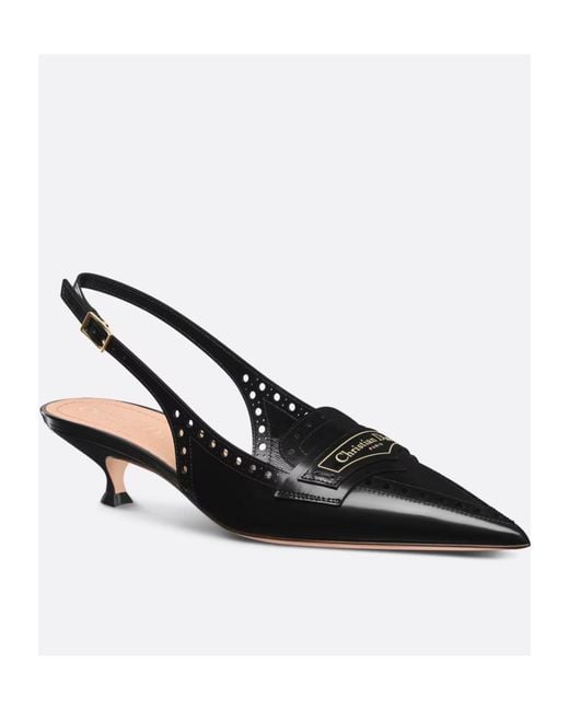 Dior Black Christian Boy Pointed Toe Slingback Pumps