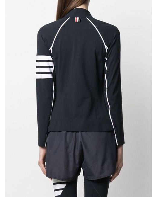 Thom Browne Blue 4-Bar Zip-Up Jacket