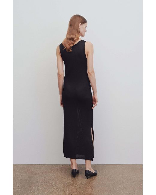 The Row Black Logo Dress