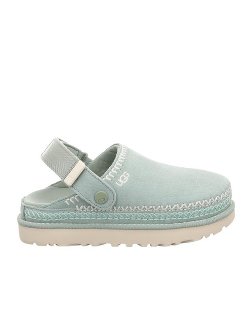 Ugg Blue Goldenstar Backstrap Flat Mules