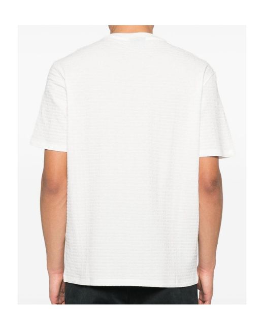 Emporio Armani White Crewneck Short-Sleeved T-Shirt for men