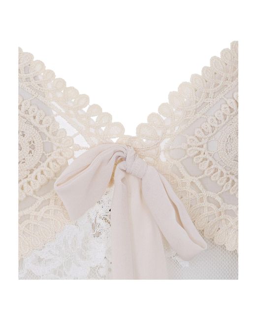 Aniye By White Noa Lace Bow Detail Top