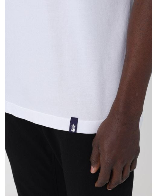Drumohr White Piqué Polo Shirt for men