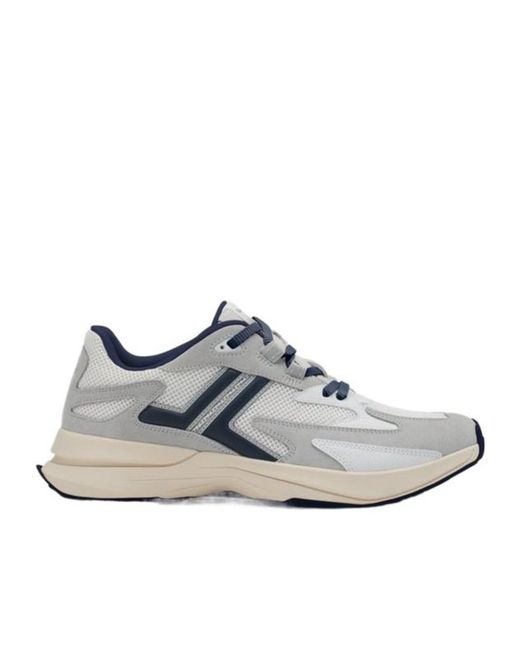 Lanvin Gray Round Toe Low-Top Sneakers for men