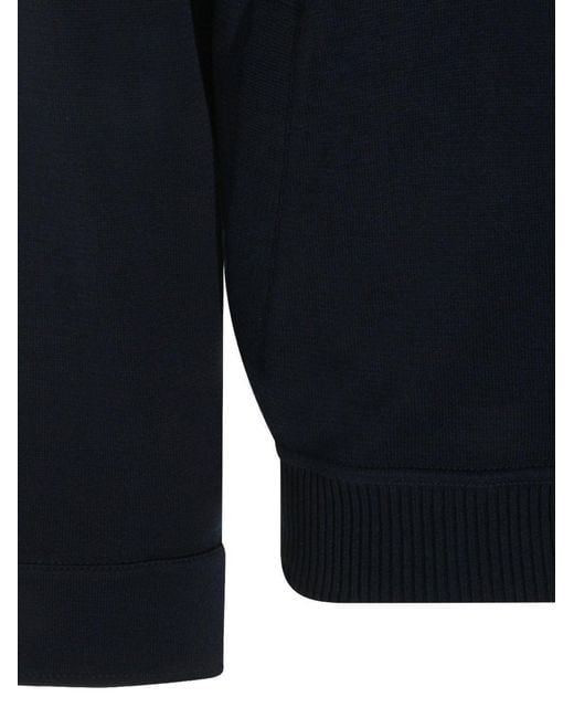 Lardini Blue Button-Up Shirt Jacket for men