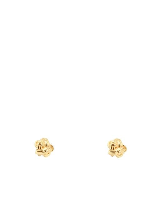 Bottega Veneta Metallic Knot Earrings