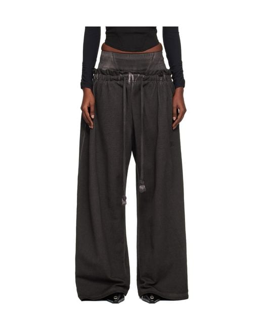 KNWLS Black Haze Drawstring Sweatpants