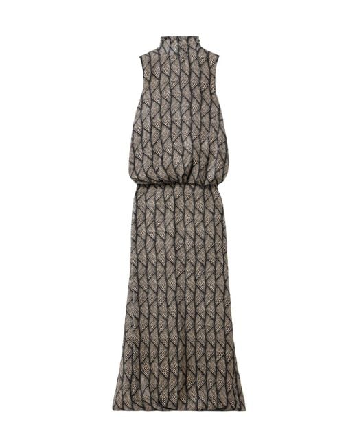 Dries Van Noten Multicolor Gathered Printed Devoré-Velvet Gown
