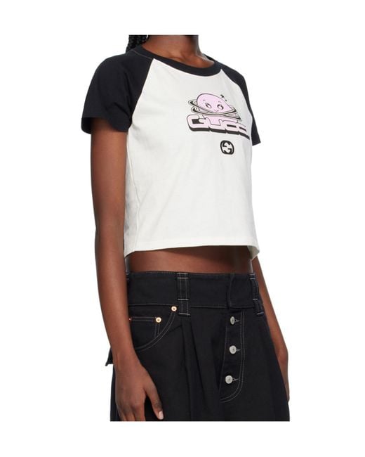 Gucci Black Interlocking G Cotton T-Shirt