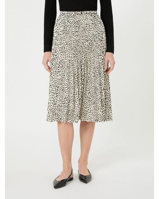 Max Mara Multicolor Studio Mstlegno Pleated Midi Skirt