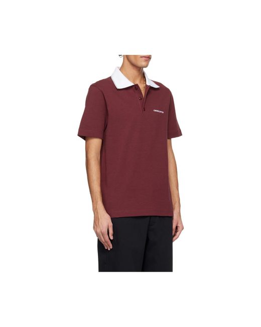 Casablanca Logo Embroidered Polo Shirt for men