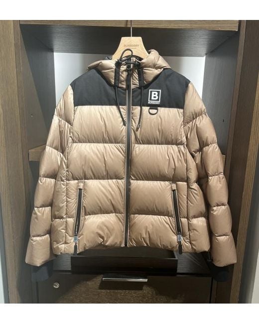 Burberry Natural Logo Quilted Down Jacket