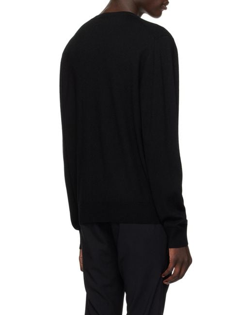 J.W. Anderson Black Jw Anderson Logo Embroidered Knit Jumper for men