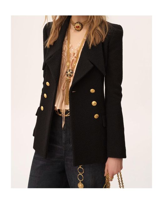 Chloé Black Chloé Double-Breasted Buttoned Blazer