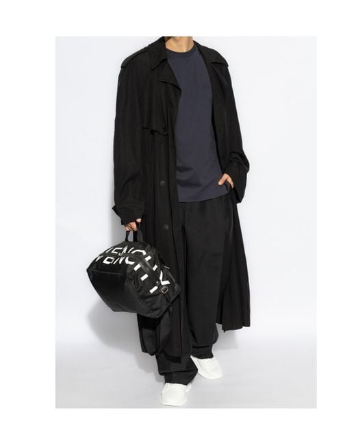 Givenchy Blue Logo Embossed Crewneck T-Shirt for men