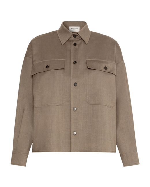 Weekend by Maxmara Brown Batavia Shirt Jacket
