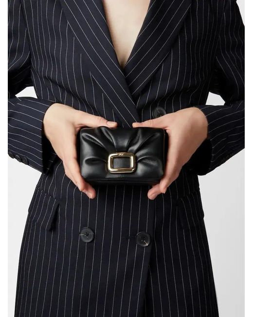 Roger Vivier Black Viv' Choc Card Holder