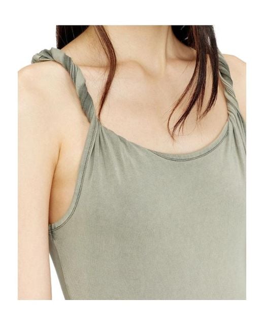 DIESEL Green D-Estiga-S1 Twist-Detailed Maxi Dress