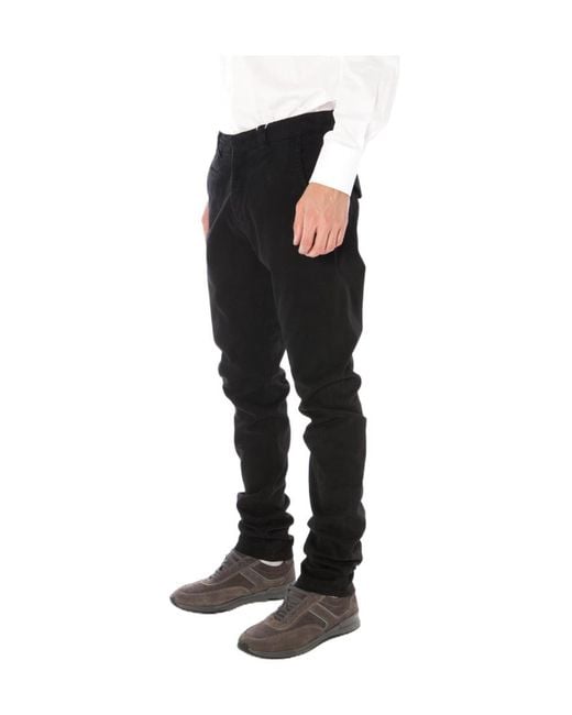 Armani Jeans Black Cotton Jeans for men