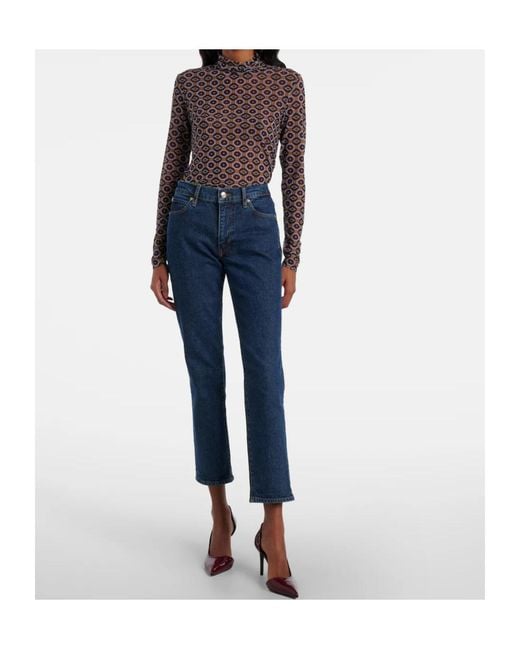 FRAME Blue Five Pocket Jeans