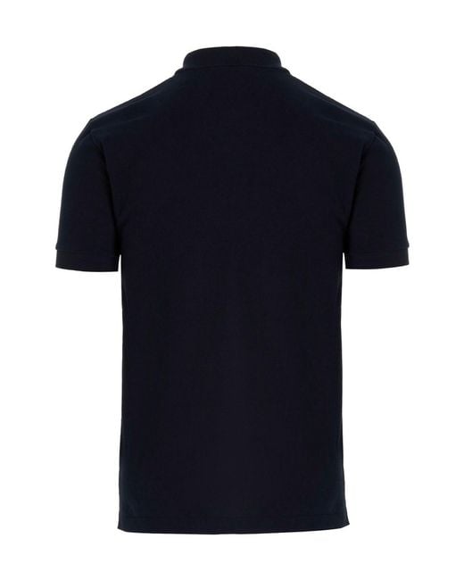 COMME DES GARÇONS PLAY Blue Short-Sleeved Polo Shirt for men