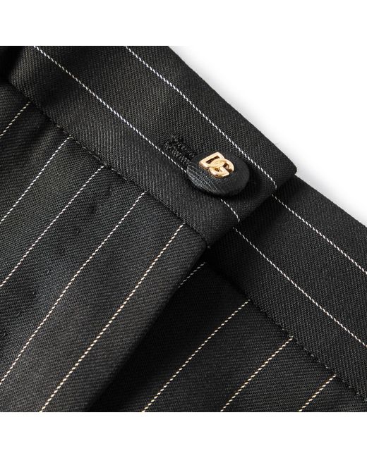 Dolce & Gabbana Black Stripe Tailored Trouser