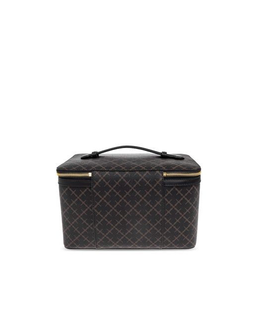 By Malene Birger Black Signature Flower Beauty Case