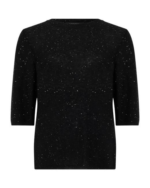 Fabiana Filippi Black Crew-Neck Sweater