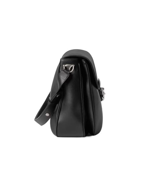 Gucci Black Horsebit 1955 Aura Large Crossbody Bag for men