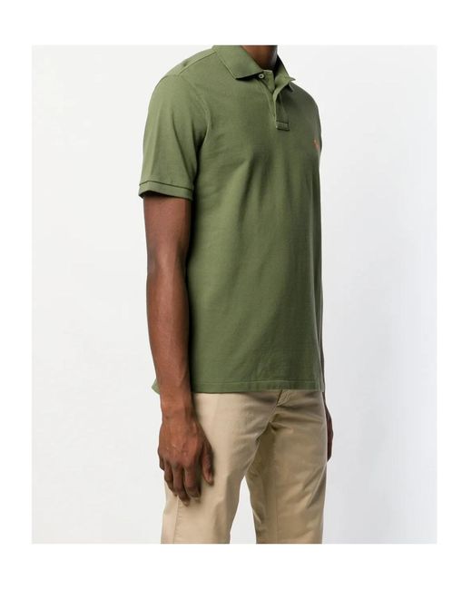 Polo Ralph Lauren Green Logo-Embroidered Straight Hem Polo Shirt for men