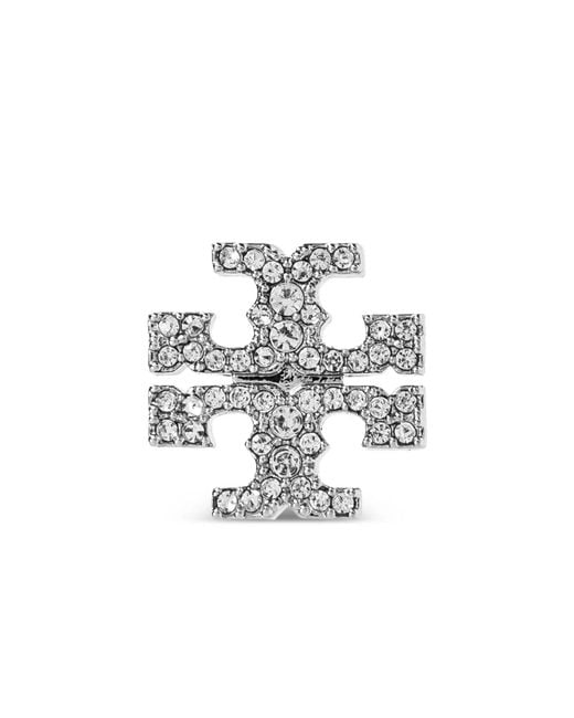 Tory Burch White Kira Earrings