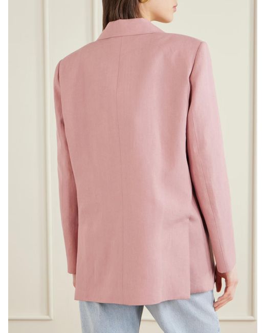 Blazé Milano Pink Double-Breasted Blazer