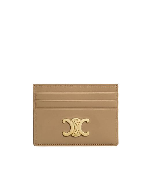 Céline Natural Card Holder Triomphe