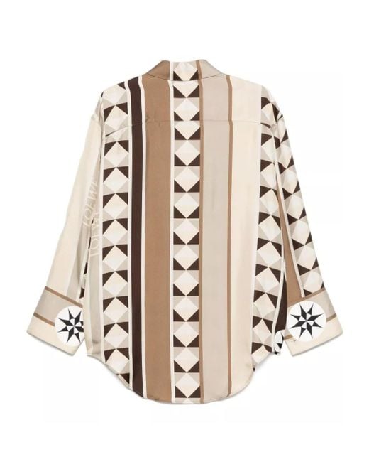 Loewe Natural Abstract Printed Long-Sleeved Shirt