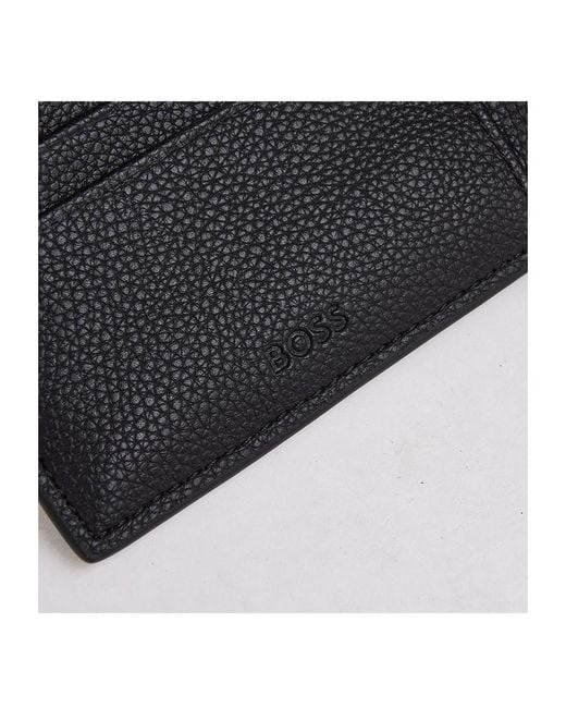 Boss Black Boss Logo Embossed Bi-Fold Wallet for men