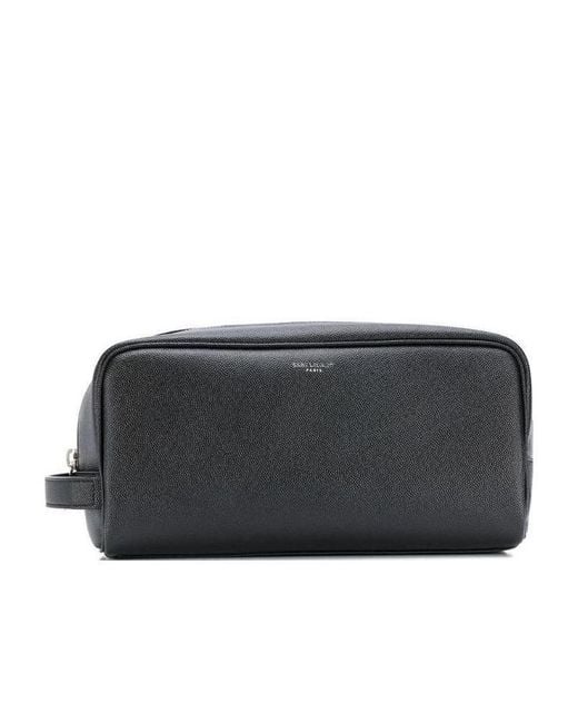 Saint Laurent Black Paris Grooming Case for men