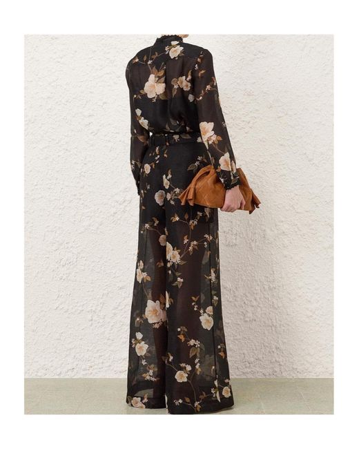 Zimmermann Black Ascent Embellished Body Shirt