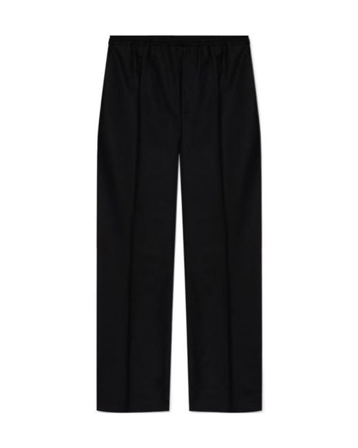 Moschino Black Pleat Detailed Straight-Leg Pants for men