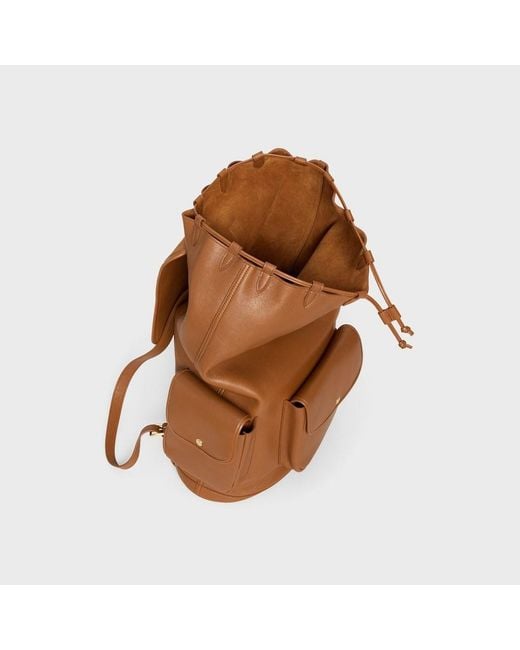 Céline Brown Big Backpack Soft Triomphe for men