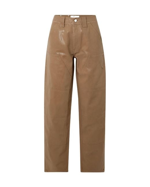 Dion Lee Natural Coated Casual Pants