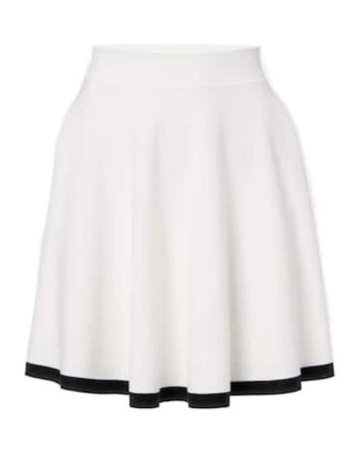Nina Ricci White Cotton-Blend Miniskirt