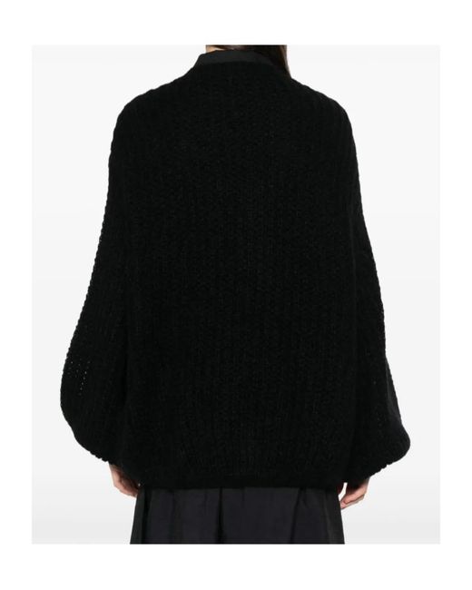 Totême Black Totême Puffed Cardigan