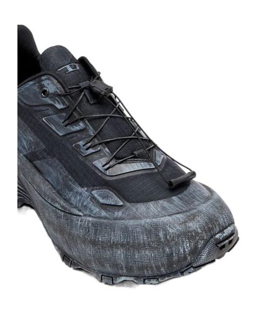 DIESEL Blue D-Cage Low-Top Runner Sneakers for men