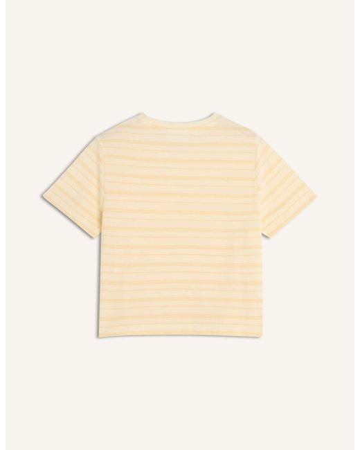 Maison Kitsuné Natural Maison Kitsuné Striped Baby T-Shirt