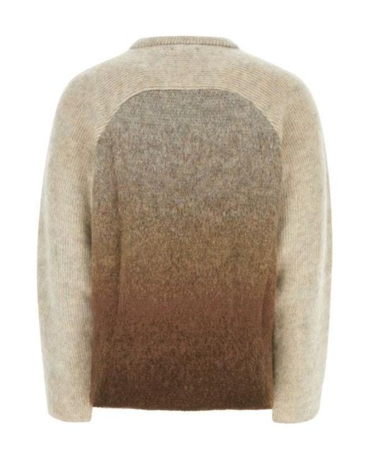 ERL Brown Long-Sleeved Sweater for men